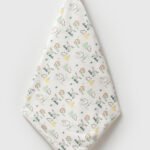 %100 Pamuklu Yeşil Safari Battaniye