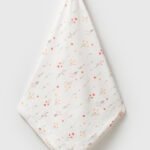 %100 Pamuklu Çiçekler Battaniye