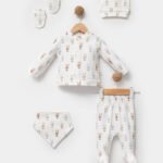 %100 Pamuklu Uzun Kulaklı Tavşancık Hastane Çıkışı Seti