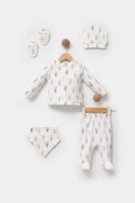 %100 Pamuklu Uzun Kulaklı Tavşancık Hastane Çıkışı Seti