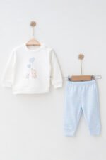 %100 Pamuklu Fil Baskılı İkili Takım - Görsel 2