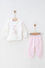 %100 Pamuklu Fil Baskılı İkili Takım - Görsel 3