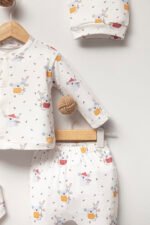 %100 Pamuklu Koala Desenli Hastane Çıkışı Seti - Görsel 3