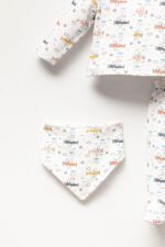 %100 Pamuklu Uçaklı Hastane Çıkışı Seti - Görsel 2