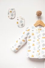 %100 Pamuklu Kirpili Hastane Çıkışı Seti - Görsel 2