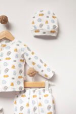 %100 Pamuklu Kirpili Hastane Çıkışı Seti - Görsel 3