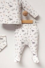 %100 Pamuklu Hayvanlar Alemi Hastane Çıkışı Seti - Görsel 3