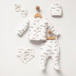 %100 Pamuklu Kamyonlu Hastane Çıkışı Seti