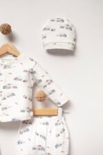 %100 Pamuklu Kamyonlu Hastane Çıkışı Seti - Görsel 3