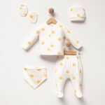 %100 Pamuklu Güneşli Hastane Çıkışı Seti