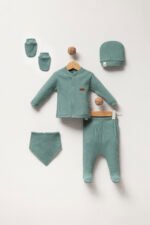 %100 Pamuklu Fitilli Hastane Çıkışı Seti - Görsel 11