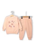 %100 Pamuklu Süzene Nakışlı Girly Mood İkili Takım - Görsel 5