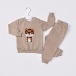 %100 Pamuklu Süzene Nakışlı Kaplanlı İkili Takım - Görsel 8