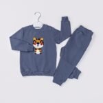 %100 Pamuklu Süzene Nakışlı Kaplanlı İkili Takım - Görsel 6