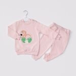 %100 Pamuklu Süzene Nakışlı Kuğulu İkili Takım - Görsel 6