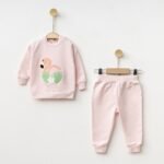 %100 Pamuklu Süzene Nakışlı Kuğulu İkili Takım - Görsel 3