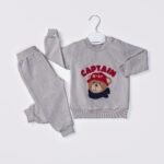 %100 Pamuklu Süzene Nakışlı Ayıcıklı İkili Takım - Görsel 3