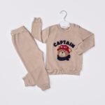 %100 Pamuklu Süzene Nakışlı Ayıcıklı İkili Takım - Görsel 4